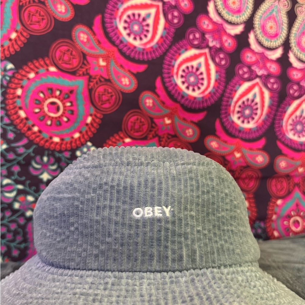 Obey Adult Blue Bucket Hat